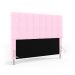 Cabeceira Nashira 140 para Cama de Casal Z-021 Sued Rosa Bebê Aradecor