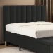 Cabeceira Nashira 160 para Cama Queen N-022 Veludo Cinza Escuro Aradecor