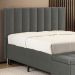 Cabeceira Nashira 160 para Cama Queen N-023 Veludo Cinza Claro Aradecor