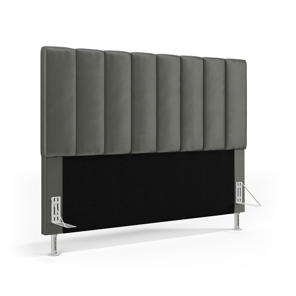 Cabeceira Nashira 160 para Cama Queen N-023 Veludo Cinza Claro Aradecor
