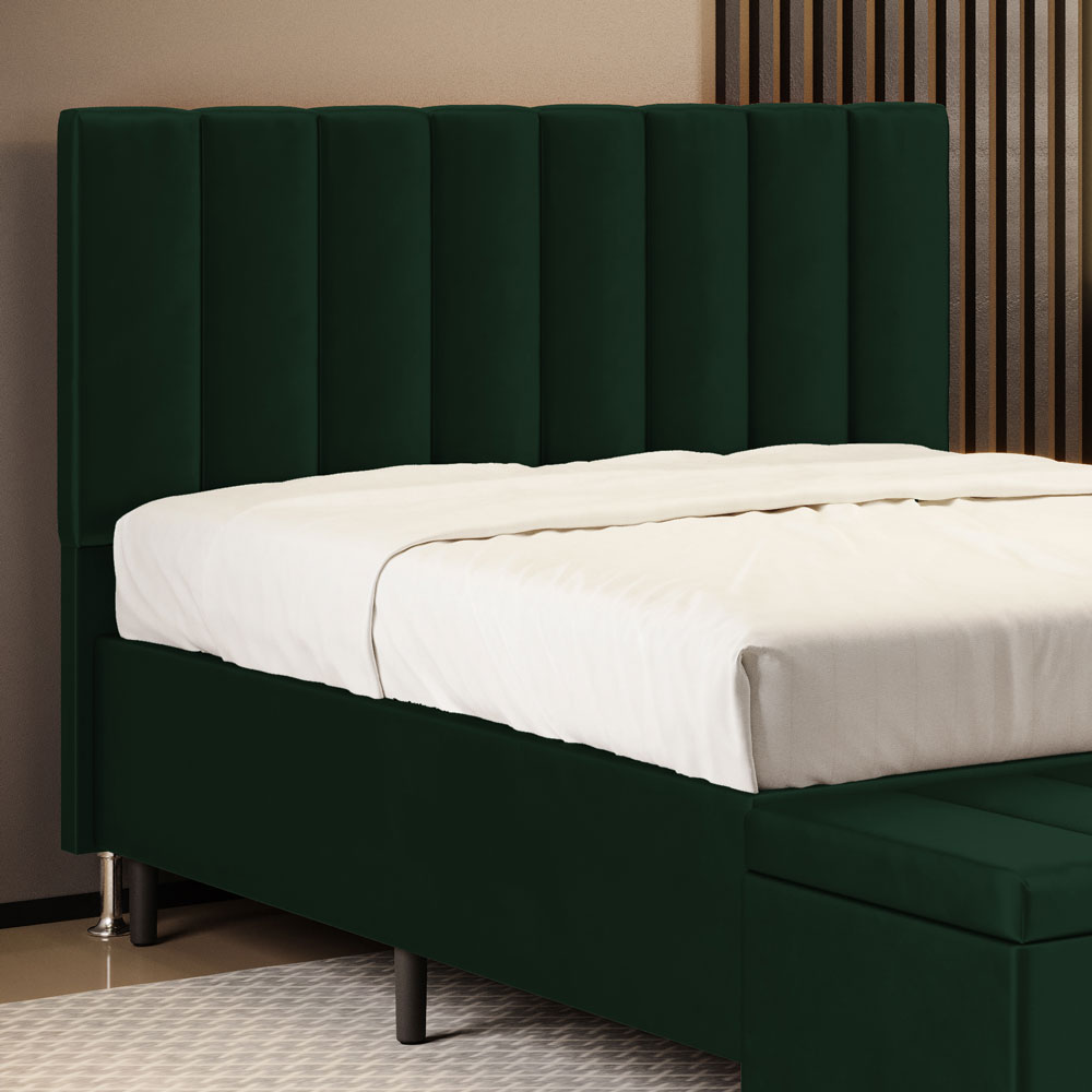 Cabeceira Nashira 160 para Cama Queen N-026 Veludo Verde Aradecor