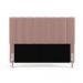 Cabeceira Nashira 160 para Cama Queen N-031 Veludo Rosê Claro Aradecor