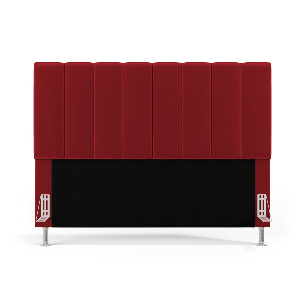 Cabeceira Nashira 160 para Cama Queen N-033 Veludo Vermelho Aradecor