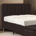 Cabeceira Nashira 195 para Cama King A-011 Couro Marrom Aradecor