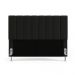 Cabeceira Nashira 195 para Cama King A-012 Couro Preto Aradecor