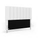 Cabeceira Nashira 195 para Cama King A-013 Couro Branco Aradecor
