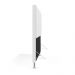 Cabeceira Nashira 195 para Cama King A-013 Couro Branco Aradecor