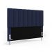 Cabeceira Nashira 195 para Cama King A-019 Couro Azul Aradecor
