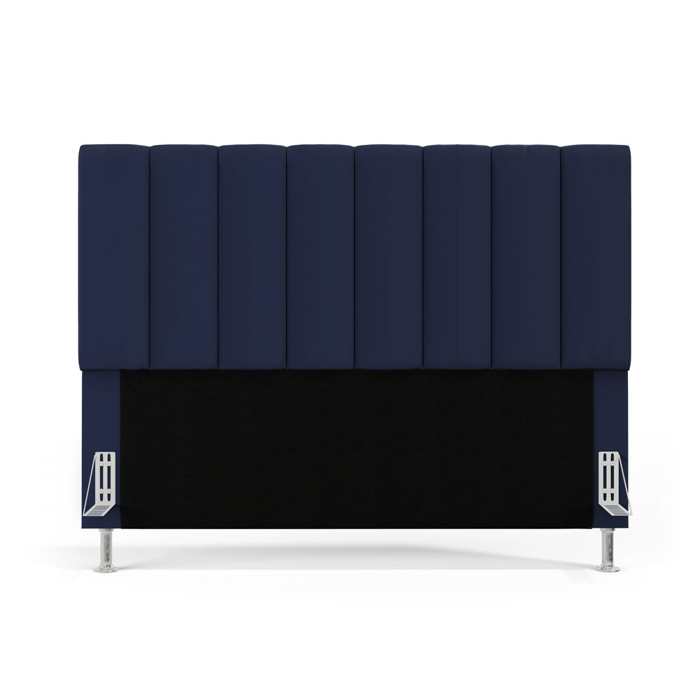 Cabeceira Nashira 195 para Cama King A-019 Couro Azul Aradecor