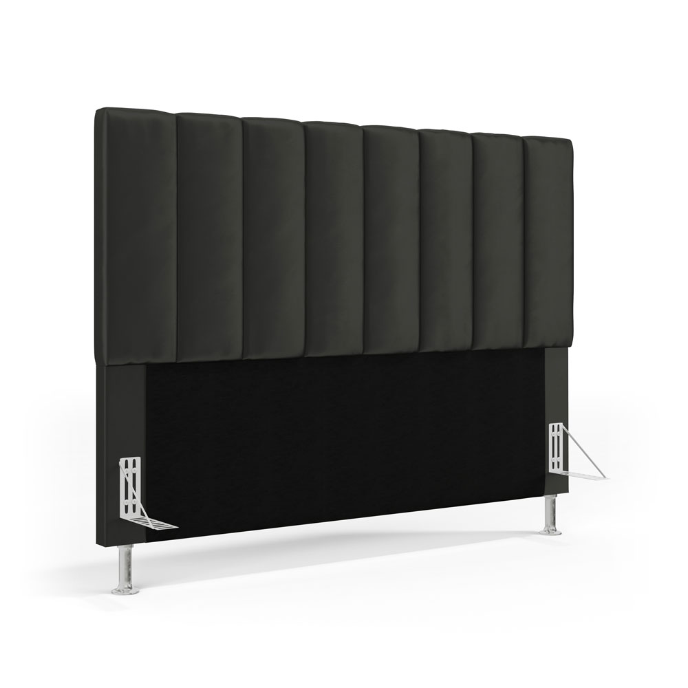 Cabeceira Nashira 195 para Cama King N-022 Veludo Cinza Escuro Aradecor