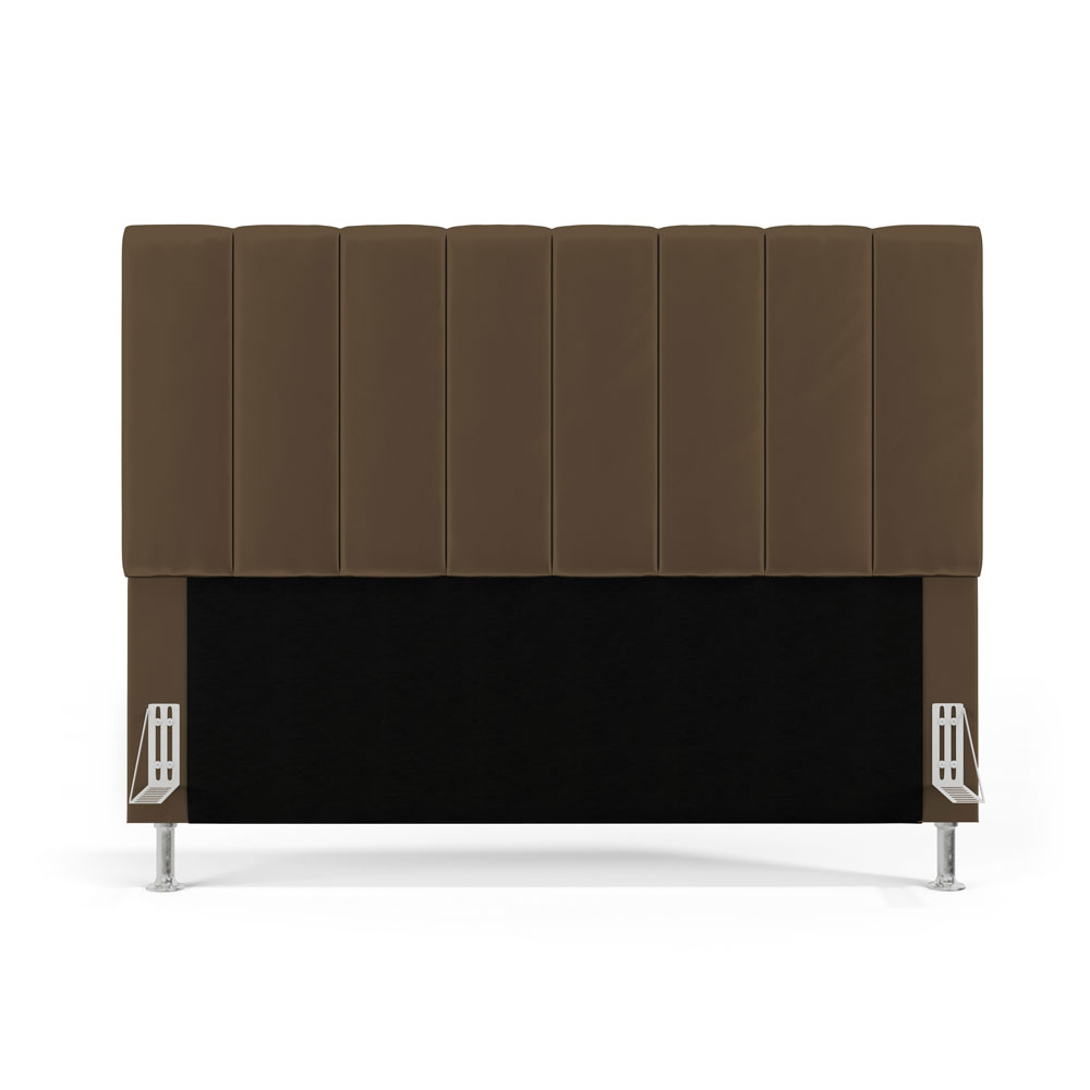Cabeceira Nashira 195 para Cama King N-029 Veludo Capuccino Aradecor