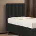 Cabeceira Nashira 90 para Cama de Solteiro N-022 Veludo Cinza Escuro Aradecor