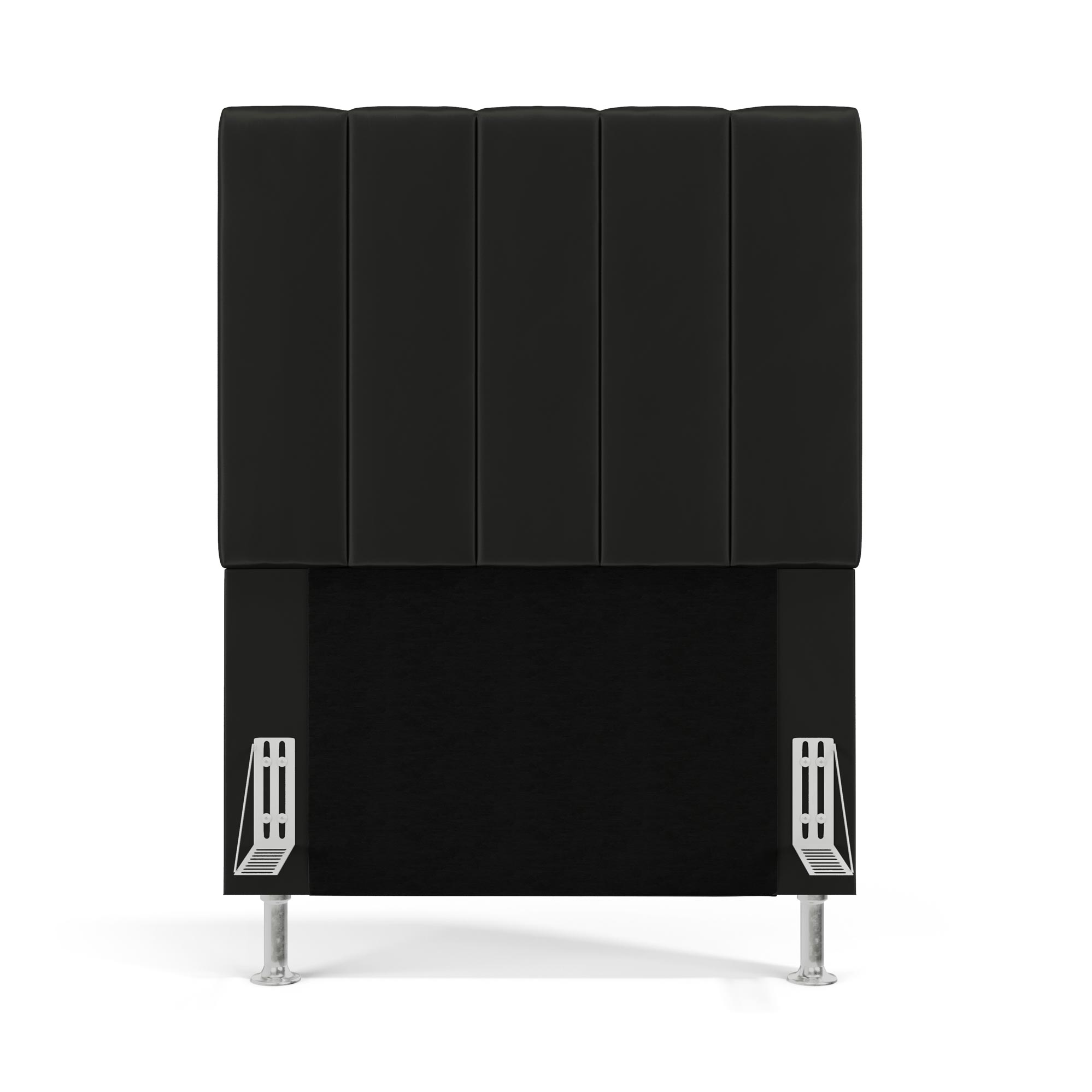 Cabeceira Nashira 90 para Cama de Solteiro N-022 Veludo Cinza Escuro Aradecor