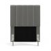 Cabeceira Nashira 90 para Cama de Solteiro N-023 Veludo Cinza Claro Aradecor