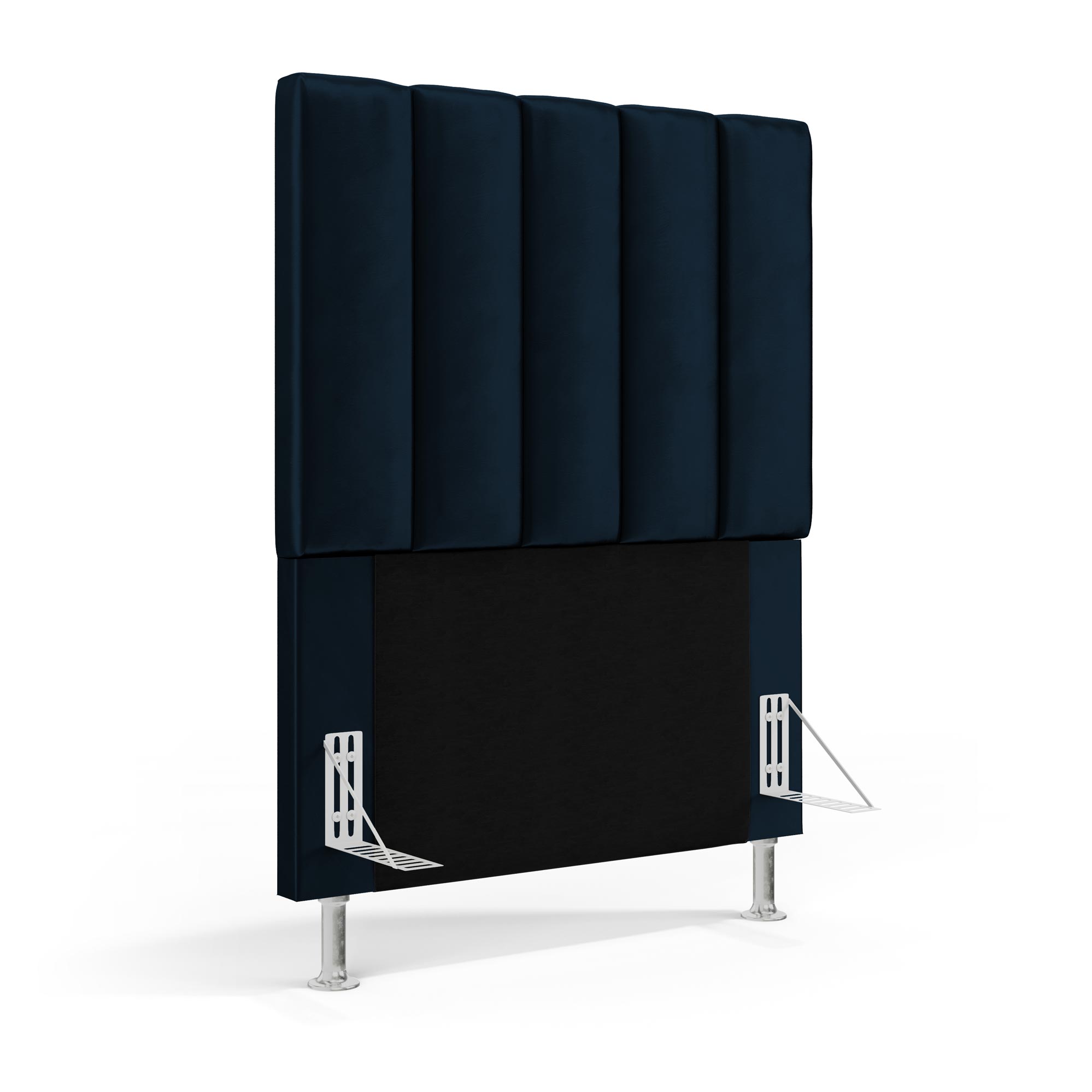 Cabeceira Nashira 90 para Cama de Solteiro N-025 Veludo Azul Marinho Aradecor