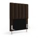Cabeceira Nashira 90 para Cama de Solteiro N-027 Veludo Marrom Chocolate Aradecor