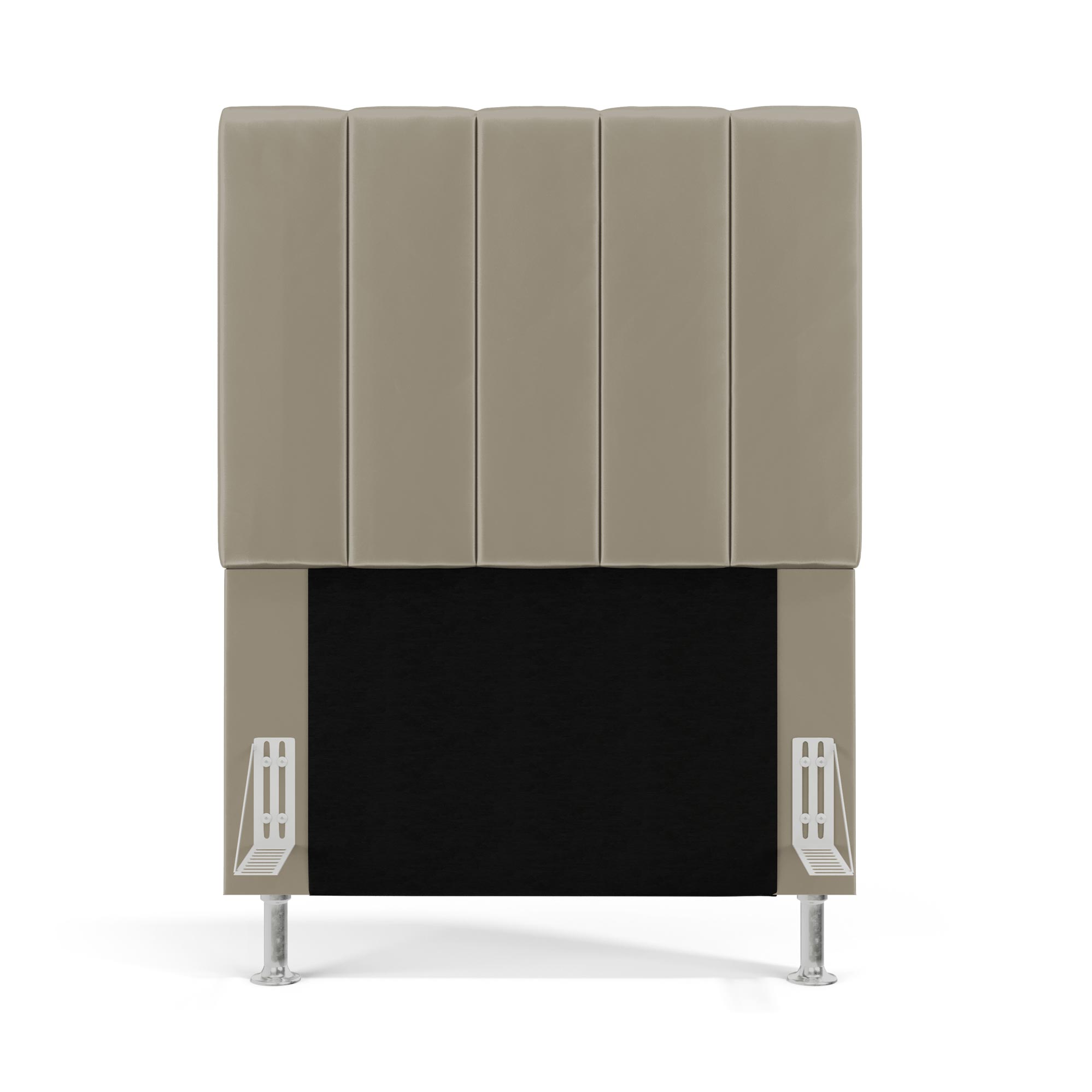 Cabeceira Nashira 90 para Cama de Solteiro N-030 Veludo Bege Aradecor