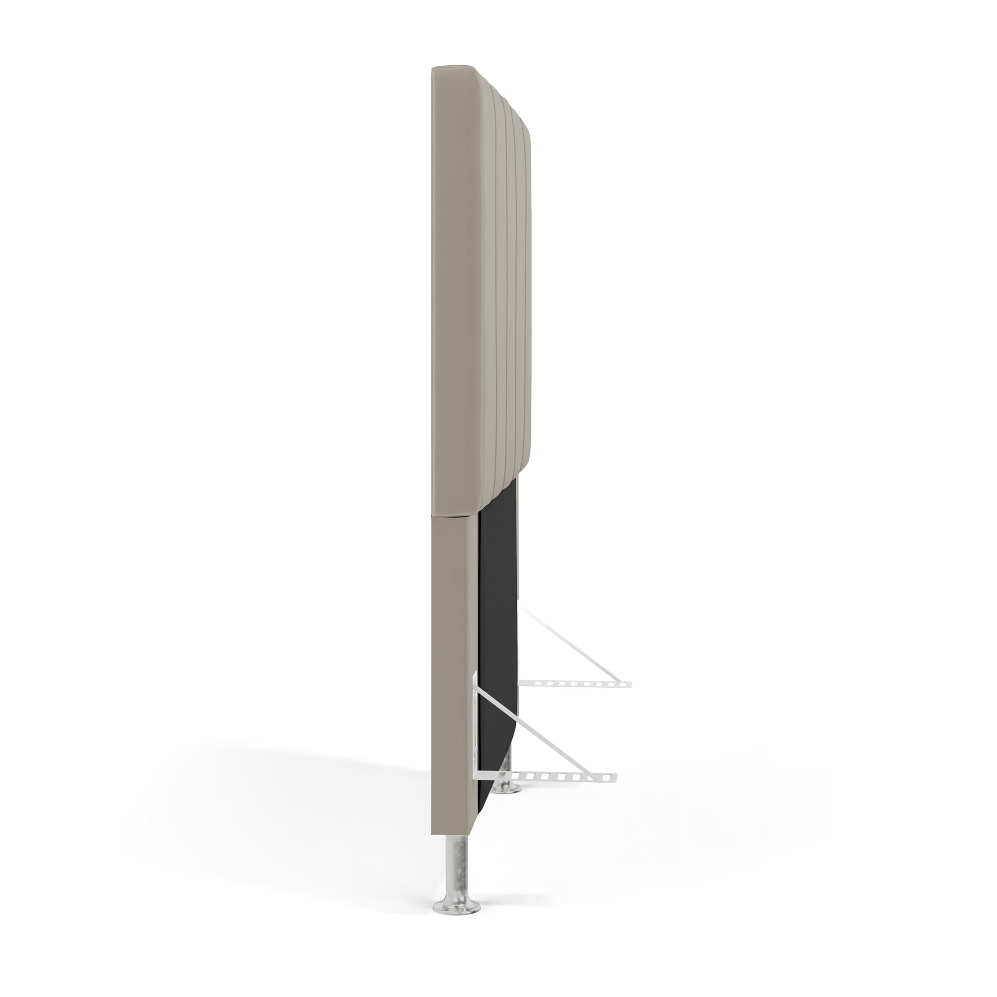 Cabeceira Nashira 90 para Cama de Solteiro N-030 Veludo Bege Aradecor