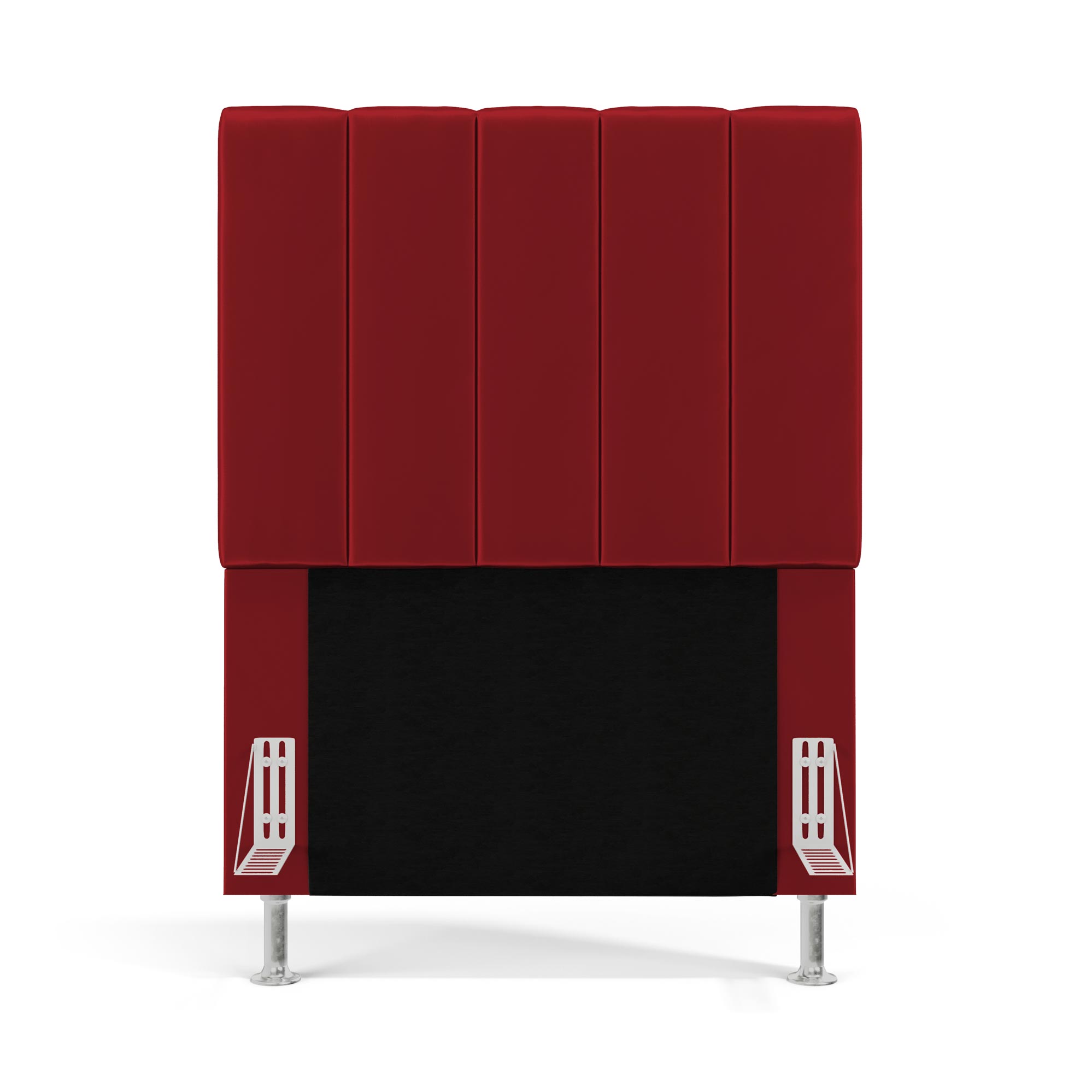 Cabeceira Nashira 90 para Cama de Solteiro N-033 Veludo Vermelho Aradecor