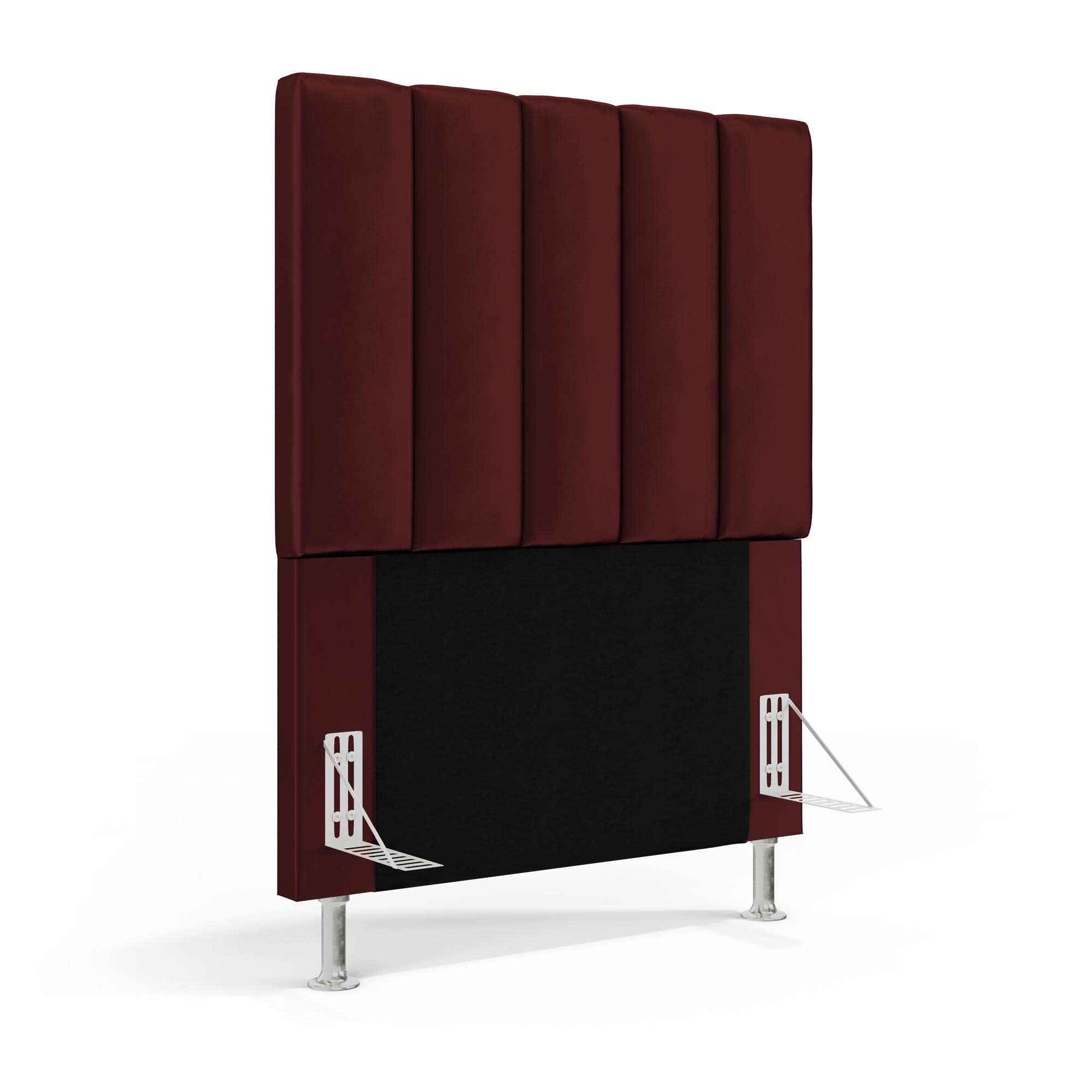 Cabeceira Nashira 90 para Cama de Solteiro N-034 Veludo Bordô Aradecor