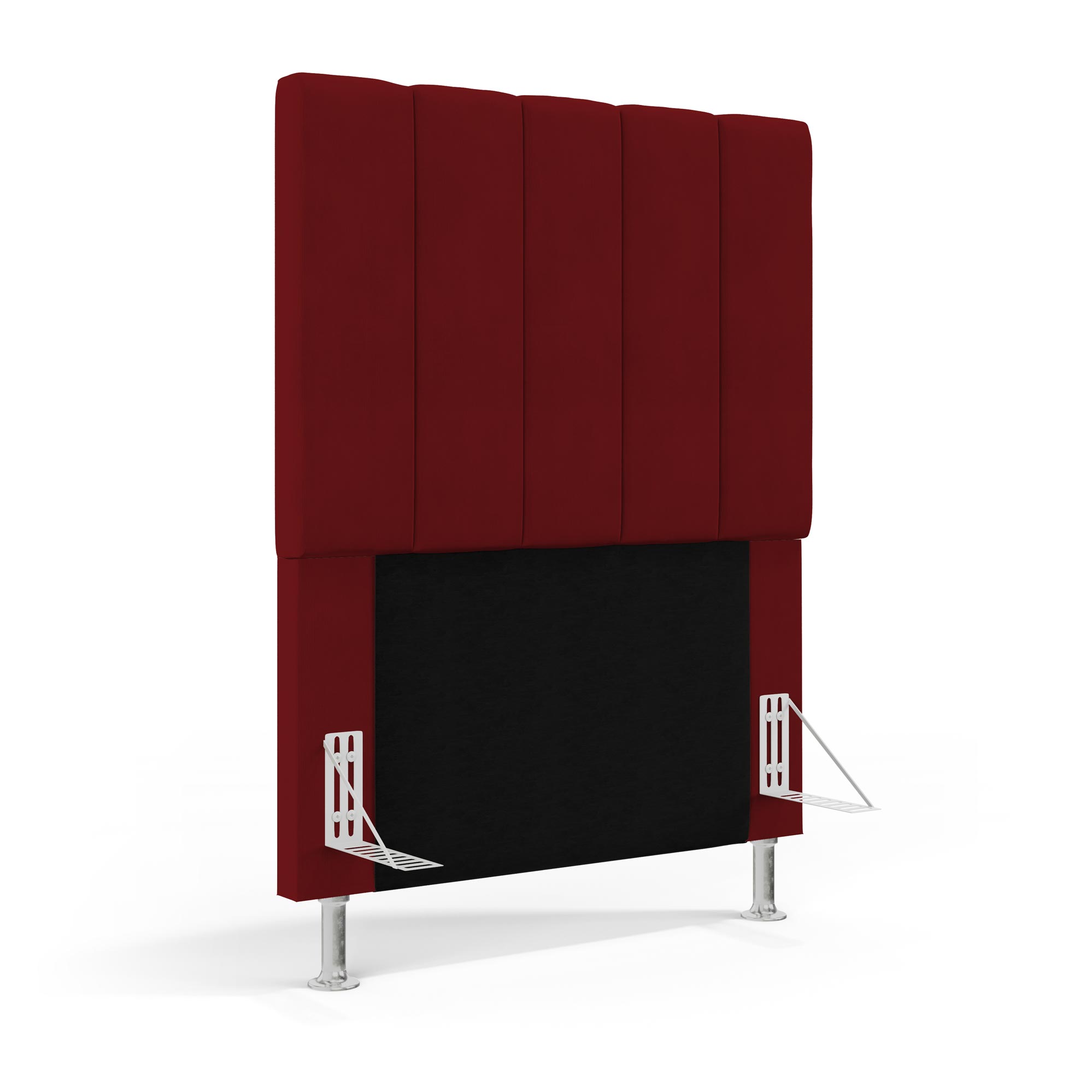 Cabeceira Nashira 90 para Cama de Solteiro Z-001 Sued Vermelho Aradecor