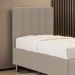 Cabeceira Nashira 90 para Cama de Solteiro Z-003 Sued Bege Aradecor