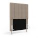Cabeceira Nashira 90 para Cama de Solteiro Z-003 Sued Bege Aradecor