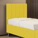 Cabeceira Nashira 90 para Cama de Solteiro Z-004 Sued Amarelo Aradecor
