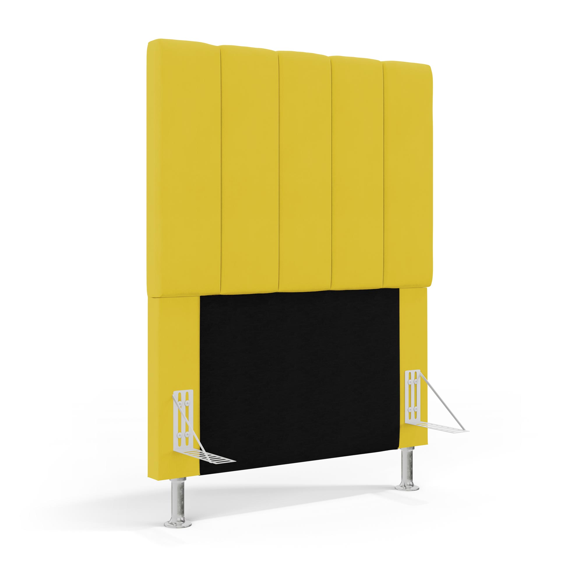 Cabeceira Nashira 90 para Cama de Solteiro Z-004 Sued Amarelo Aradecor