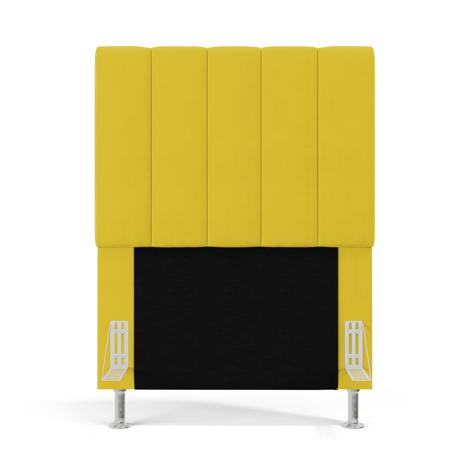 Cabeceira Nashira 90 para Cama de Solteiro Z-004 Sued Amarelo Aradecor