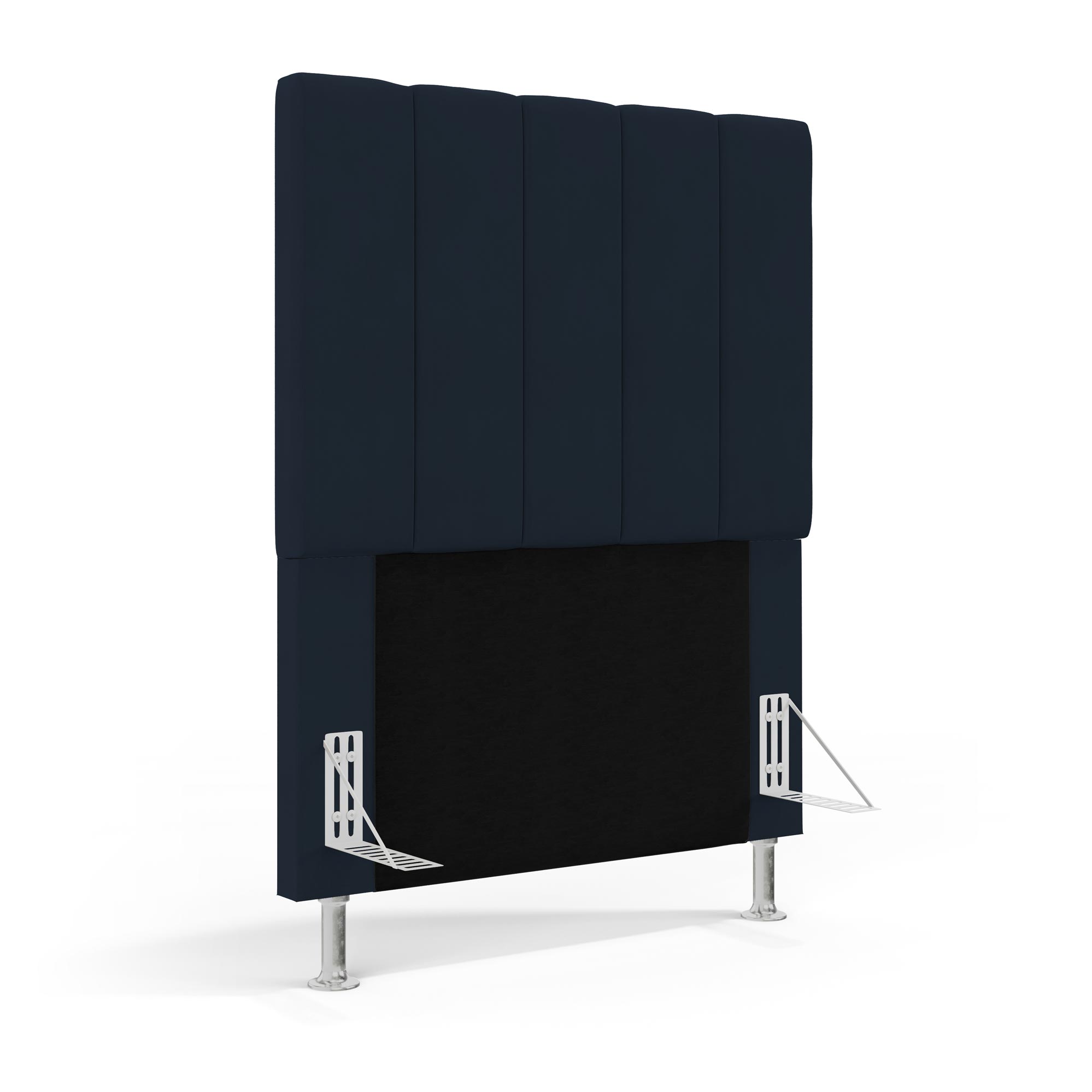 Cabeceira Nashira 90 para Cama de Solteiro Z-007 Sued Azul Marinho Aradecor