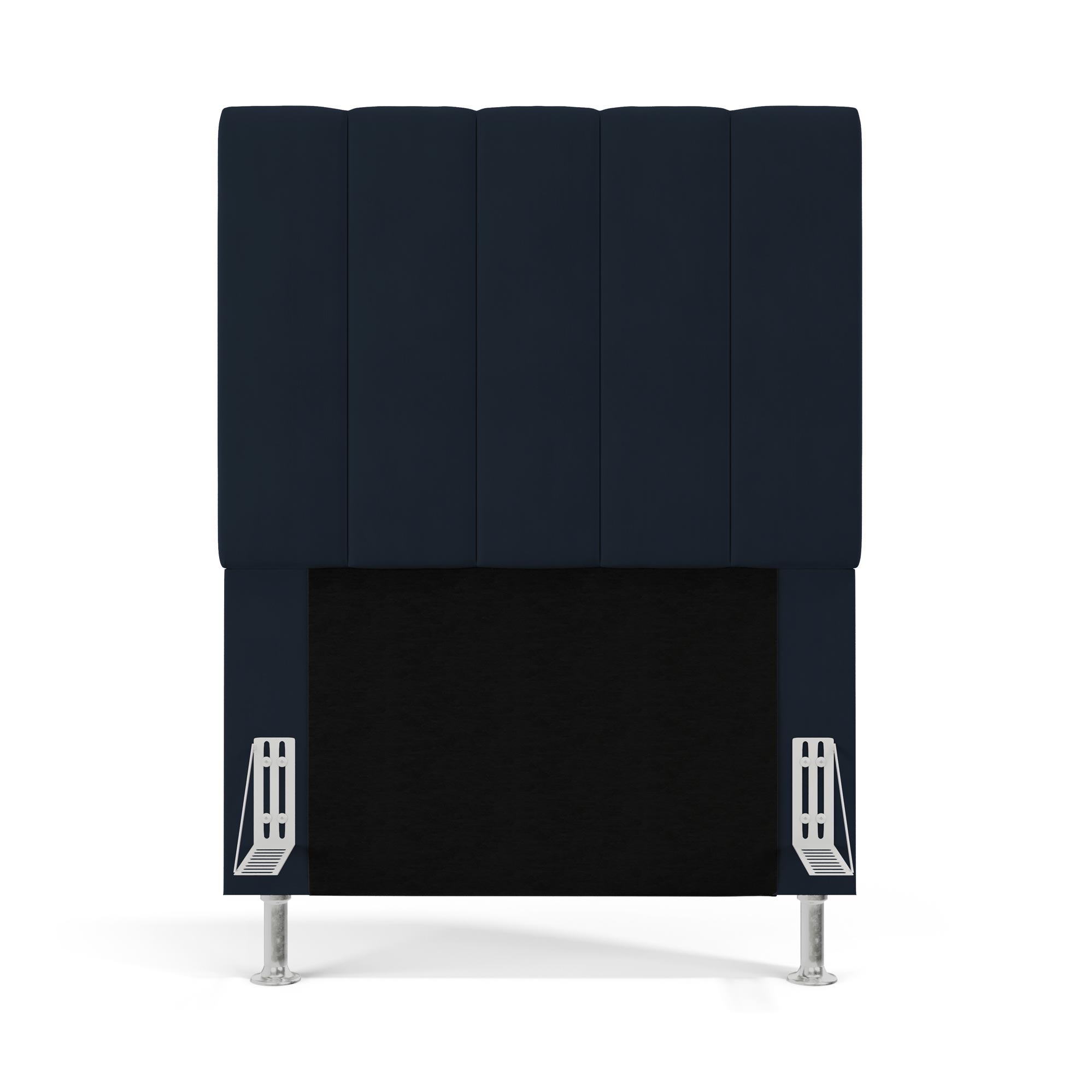 Cabeceira Nashira 90 para Cama de Solteiro Z-007 Sued Azul Marinho Aradecor