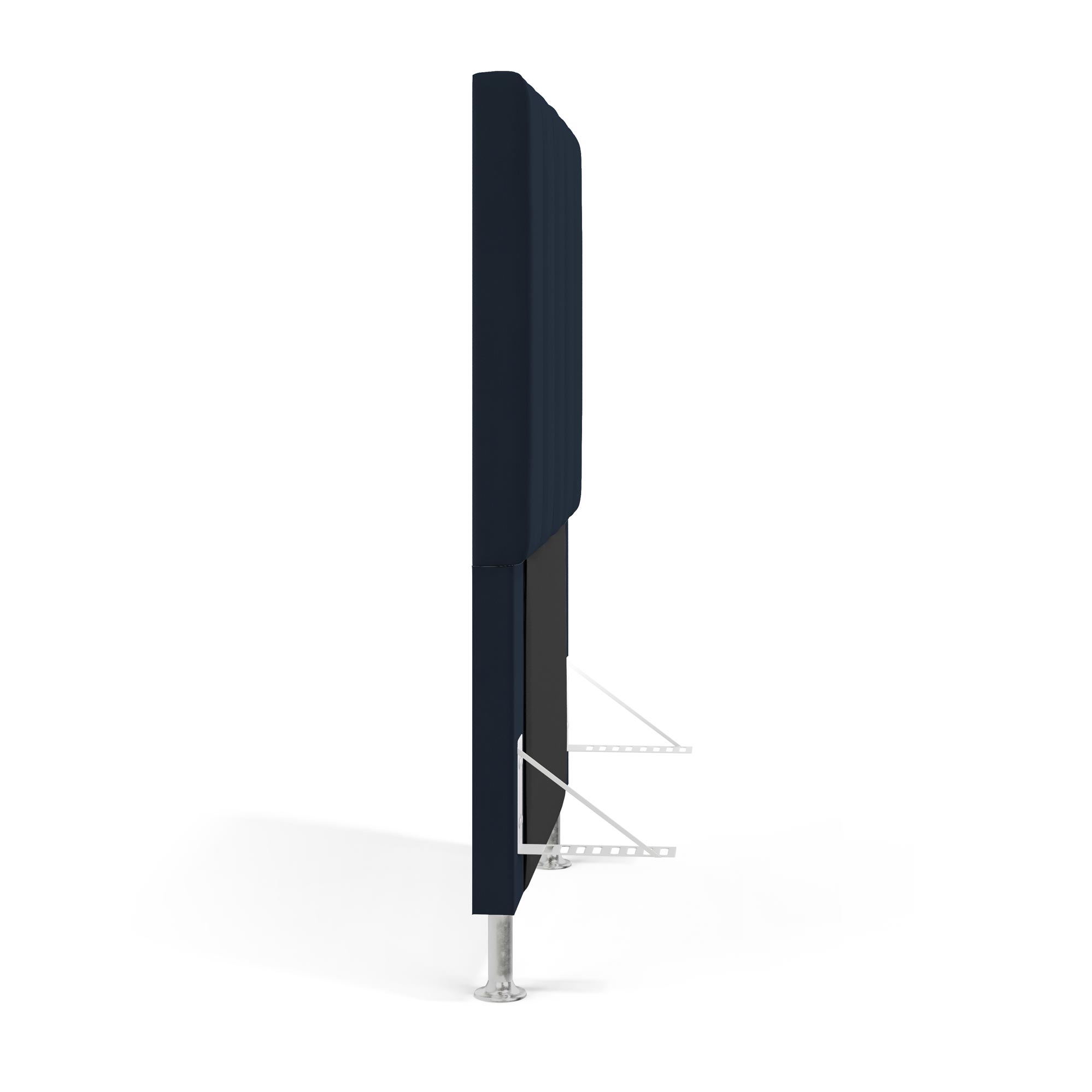 Cabeceira Nashira 90 para Cama de Solteiro Z-007 Sued Azul Marinho Aradecor