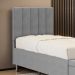Cabeceira Nashira 90 para Cama de Solteiro Z-008 Sued Cinza Aradecor