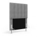 Cabeceira Nashira 90 para Cama de Solteiro Z-008 Sued Cinza Aradecor