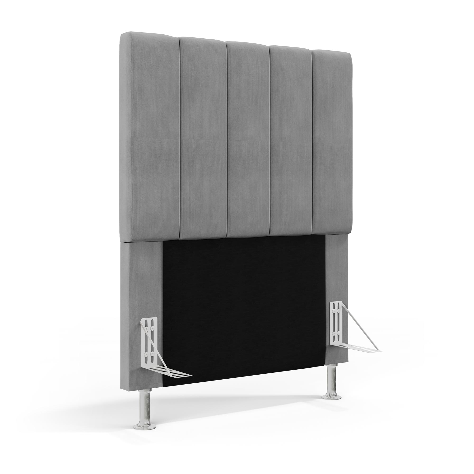 Cabeceira Nashira 90 para Cama de Solteiro Z-008 Sued Cinza Aradecor