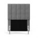 Cabeceira Nashira 90 para Cama de Solteiro Z-008 Sued Cinza Aradecor