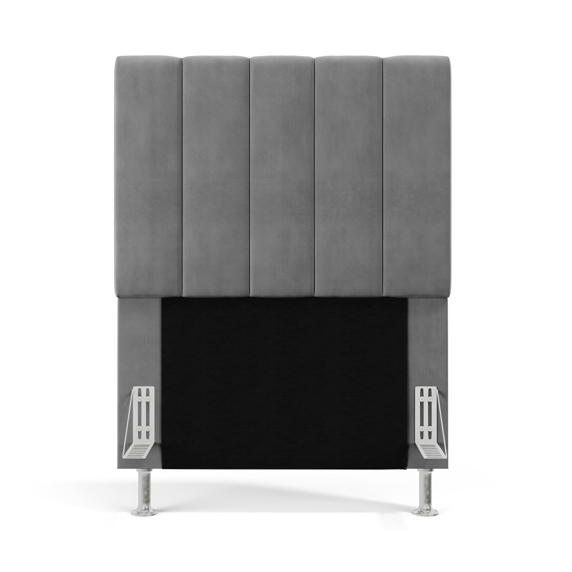 Cabeceira Nashira 90 para Cama de Solteiro Z-008 Sued Cinza Aradecor