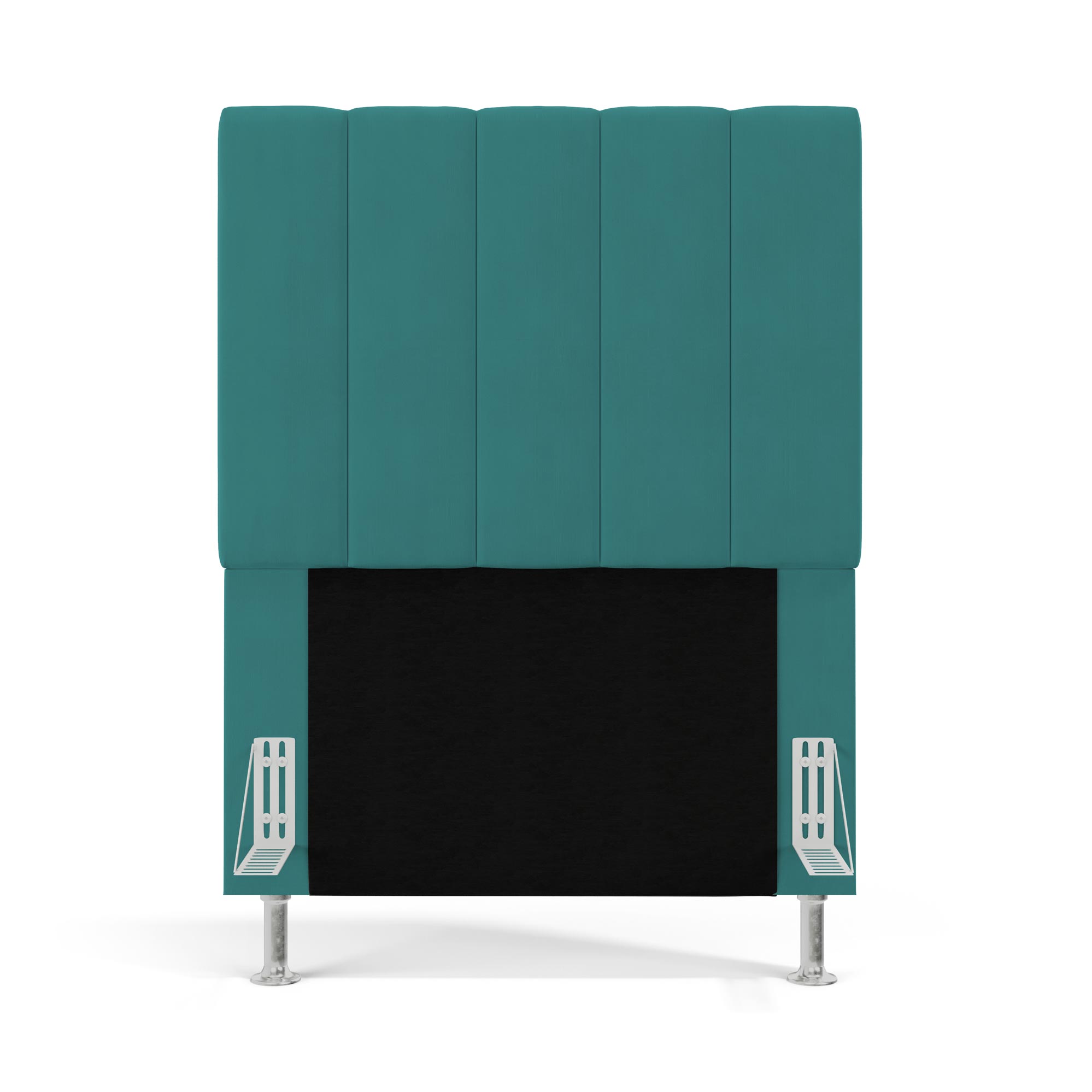 Cabeceira Nashira 90 para Cama de Solteiro Z-016 Sued Azul Turquesa Aradecor