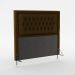 Cabeceira Pegasus 140 Decorativa de Cama Casal N-027 Veludo Marrom Chocolate Aradecor