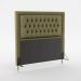 Cabeceira Pegasus 140 Decorativa de Cama Casal N-029 Veludo Capuccino Aradecor