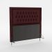 Cabeceira Pegasus 140 Decorativa de Cama Casal N-034 Veludo Bordô Aradecor