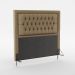 Cabeceira Pegasus 140 Para Cama de Casal Sued Capuccino Aradecor