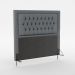 Cabeceira Pegasus 140 Para Cama de Casal Sued Cinza Aradecor