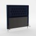 Cabeceira Pegasus 160 Decorativa de Cama Queen N-025 Veludo Azul Marinho Aradecor