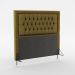 Cabeceira Pegasus 160 Decorativa de Cama Queen N-028 Veludo Marrom Claro Aradecor