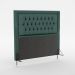 Cabeceira Pegasus 160 Decorativa de Cama Queen N-032 Veludo Verde Petróleo Aradecor