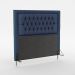 Cabeceira Pegasus 160 Para Cama Queen Sued Azul Marinho Aradecor