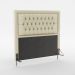 Cabeceira Pegasus 160 Para Cama Queen Sued Bege Aradecor