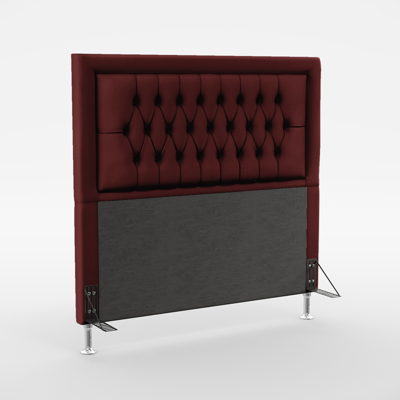 Cabeceira Pegasus 160 Para Cama Queen Sued Bordô Aradecor